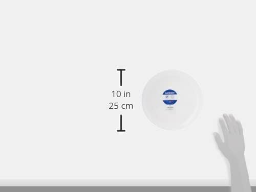 Luminarc Diwali Teller, flach, Opal, 25 cm, Weiß, 6 Stück