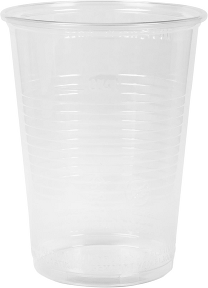 50 transparente Einweg-Trinkbecher 0,4l | Aus Polypropylen